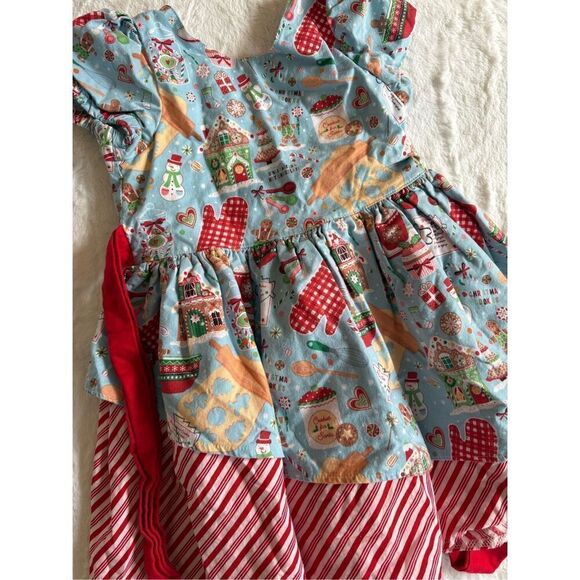 Custom Made Holiday Dress 4T - Picture 1 of 7